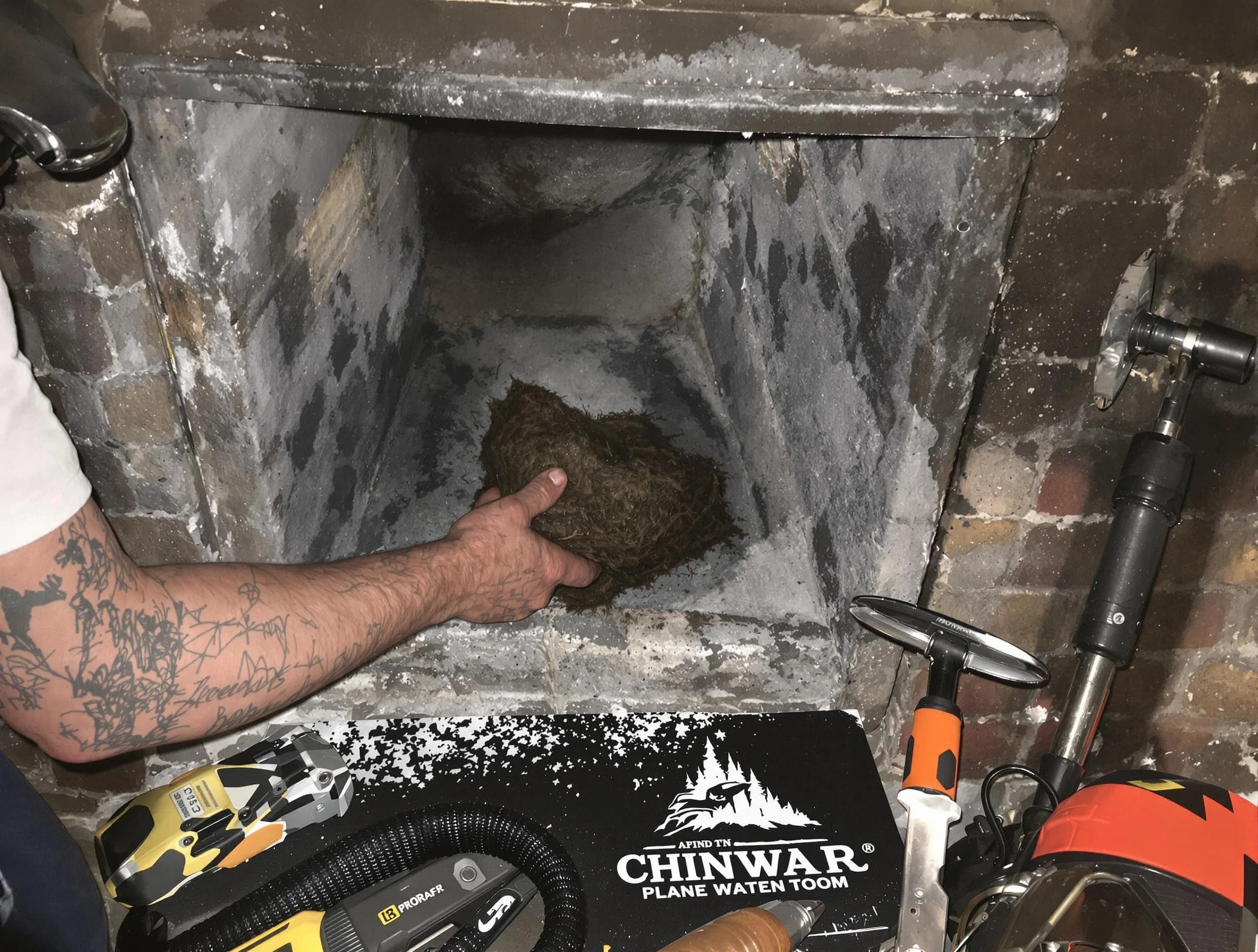 Firestone Chimney Sweep safely removing debris and screening chimney in Firestone, CO
