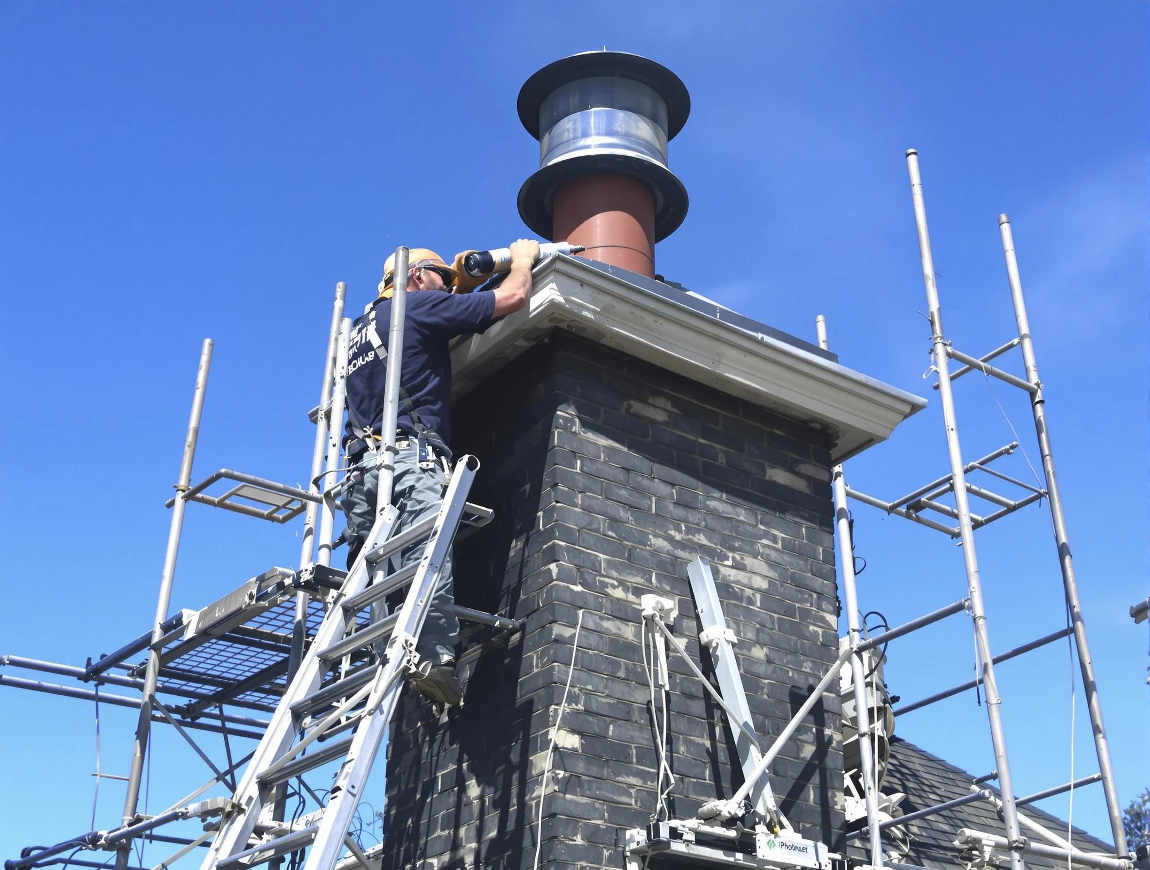 Sturdy chimney crown finished by Firestone Chimney Sweep in Firestone, CO
