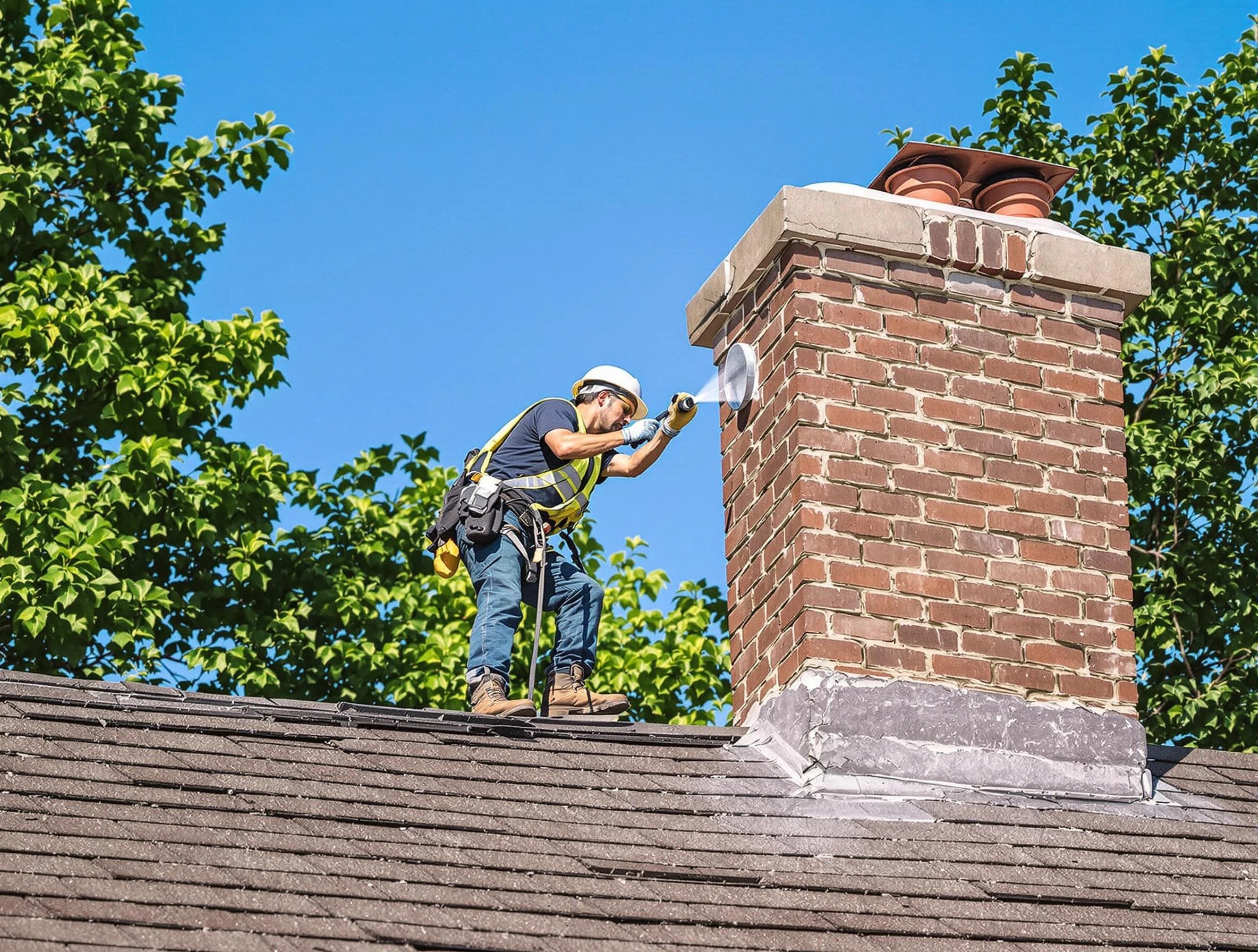Firestone Chimney Sweep performing an inspection with advanced tools in Firestone, CO