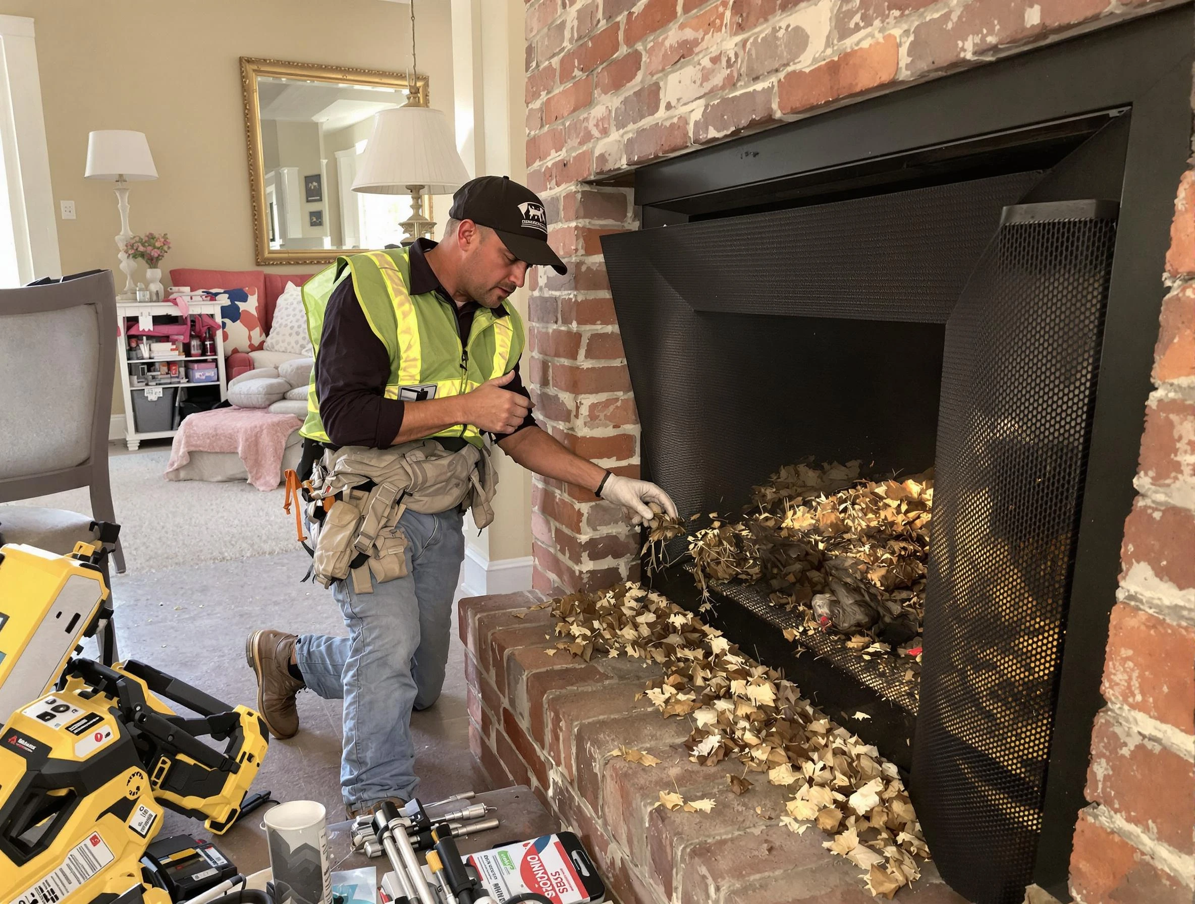 Safe screening installation by Firestone Chimney Sweep in Firestone, CO