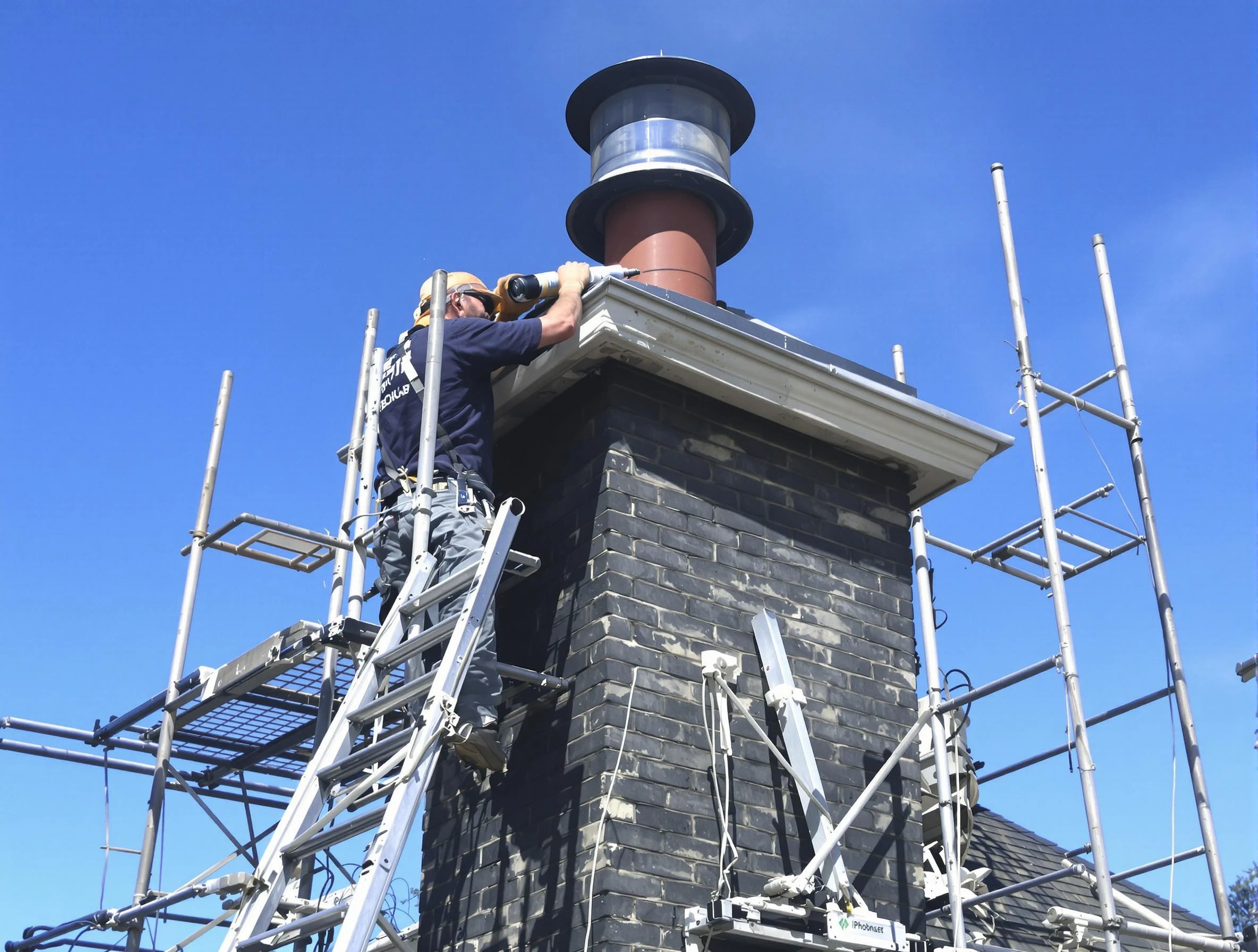 Sturdy chimney crown finished by Firestone Chimney Sweep in Firestone, CO