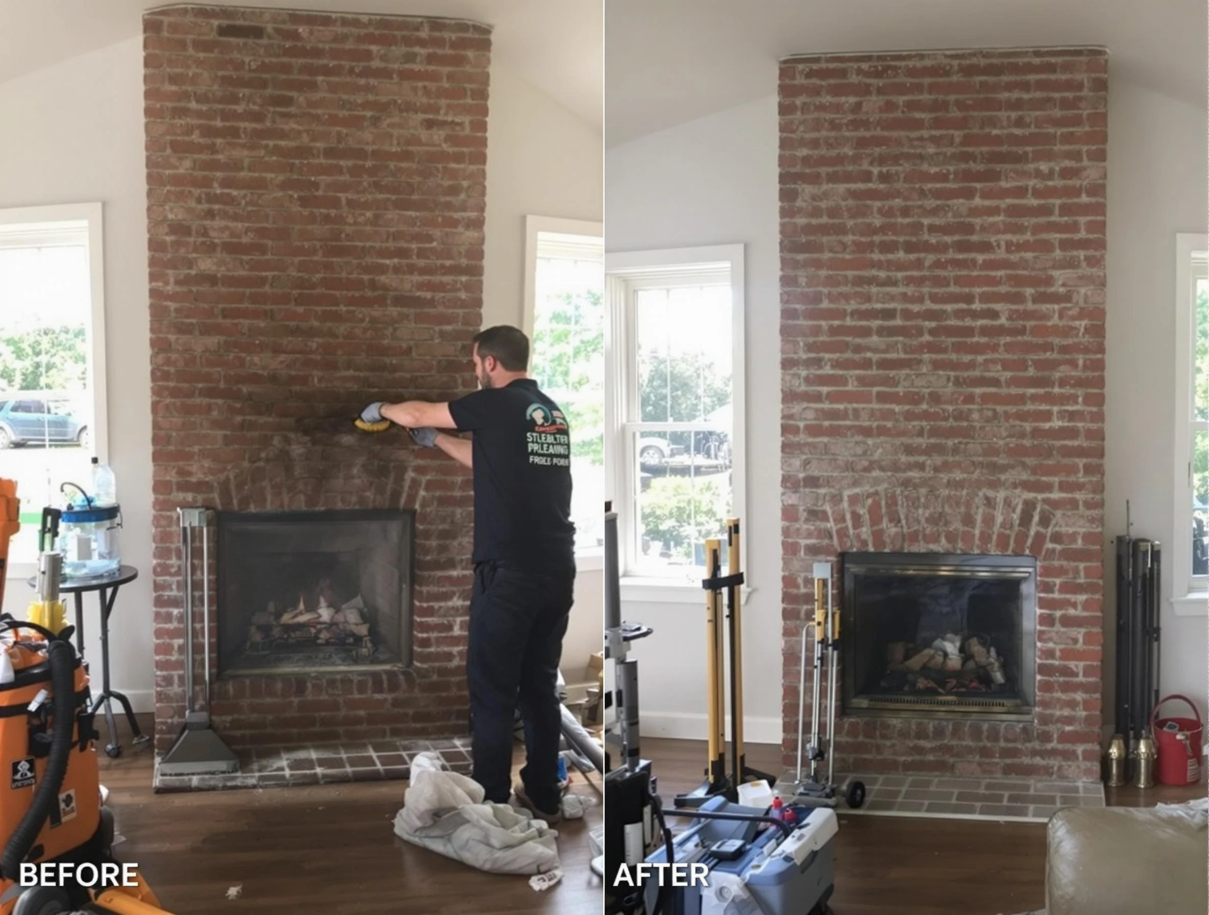Finished chimney sweeping service by Firestone Chimney Sweep in Firestone, CO