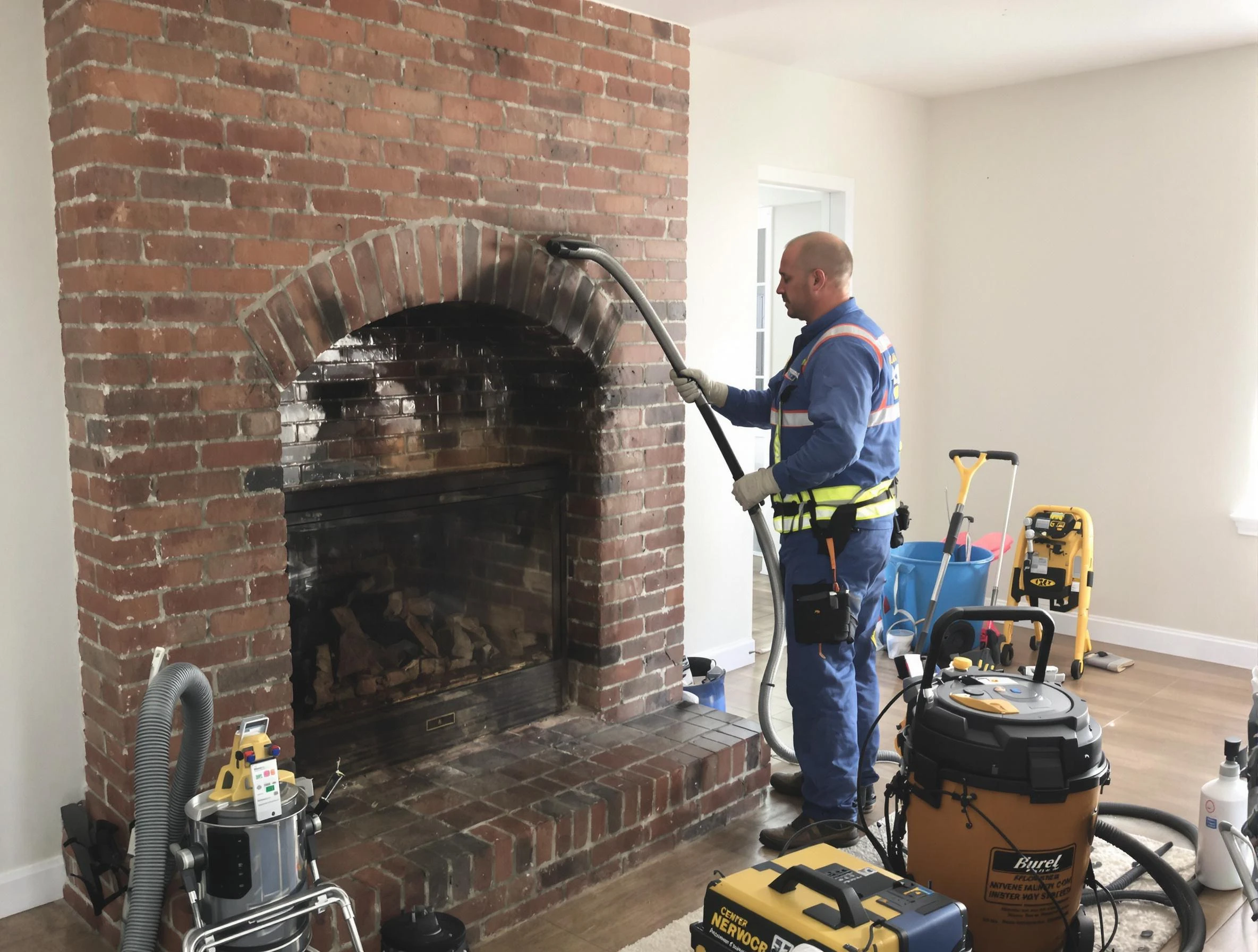 Firestone Chimney Sweep expert performing detailed chimney sweep in Firestone, CO
