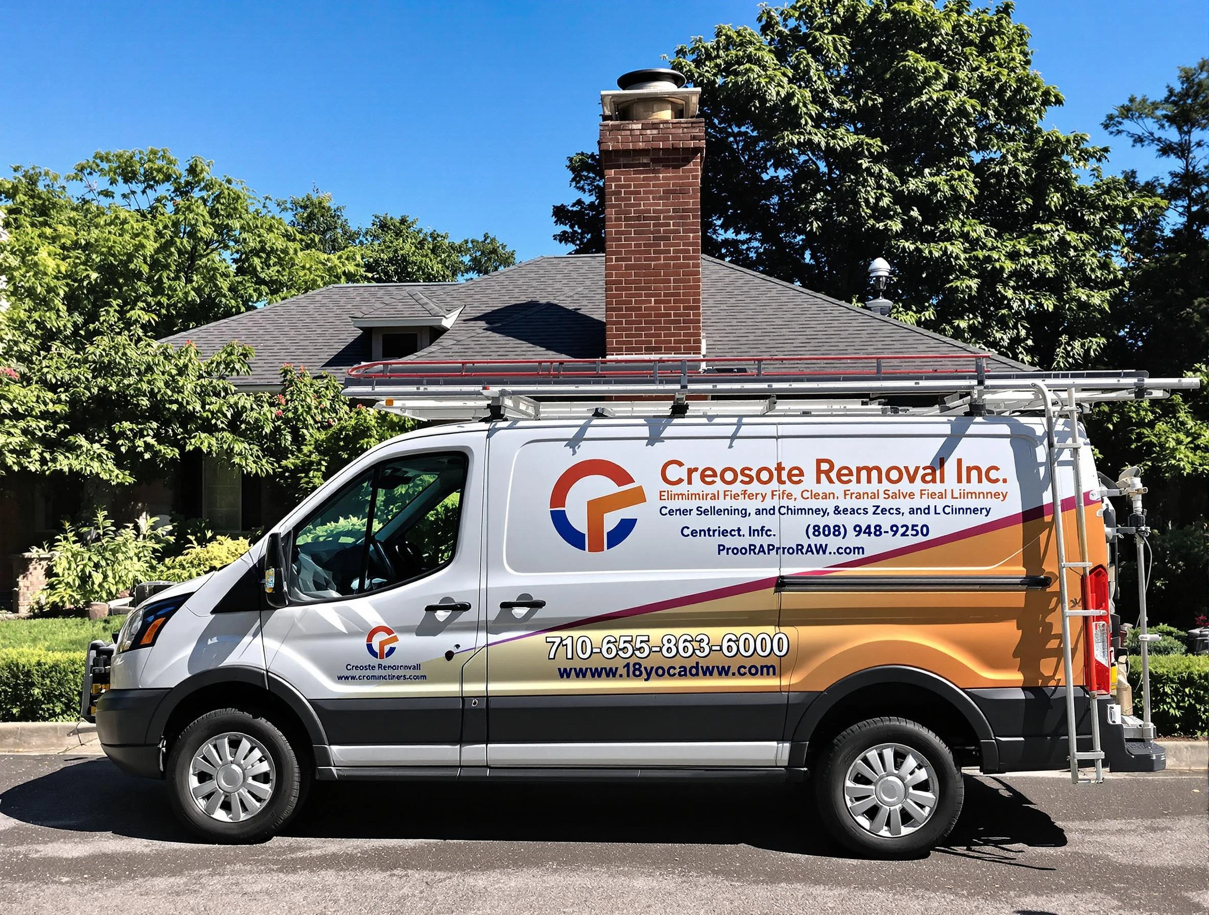 Firestone Chimney Sweep technician removing creosote safely in Firestone, CO