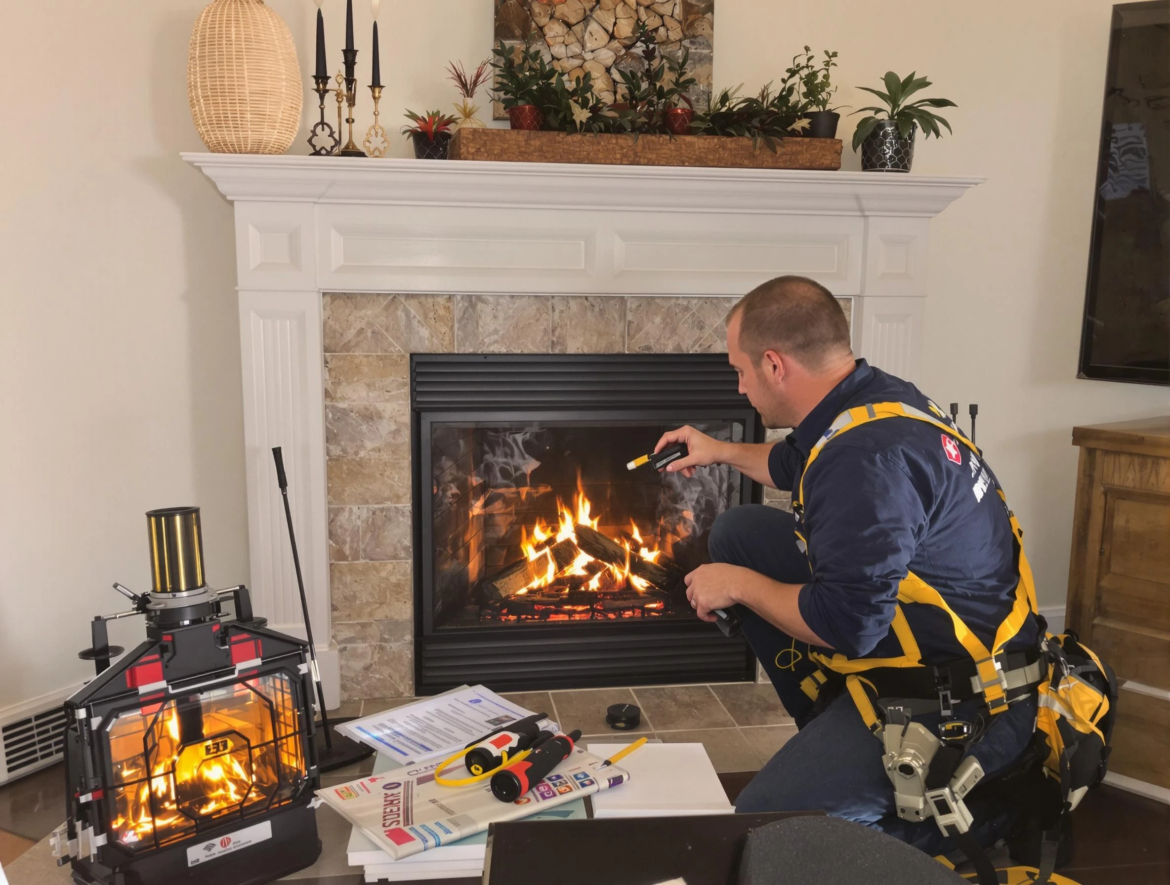 Safety-focused fireplace inspection by Firestone Chimney Sweep in Firestone, CO